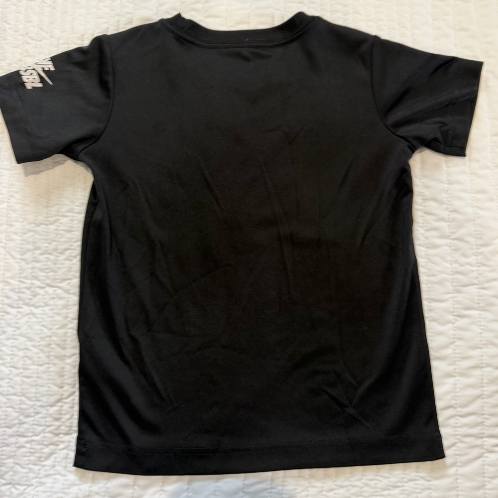 Nike Kids Black Tee with Blue and Red Accents (5) - Picture 2 of 4